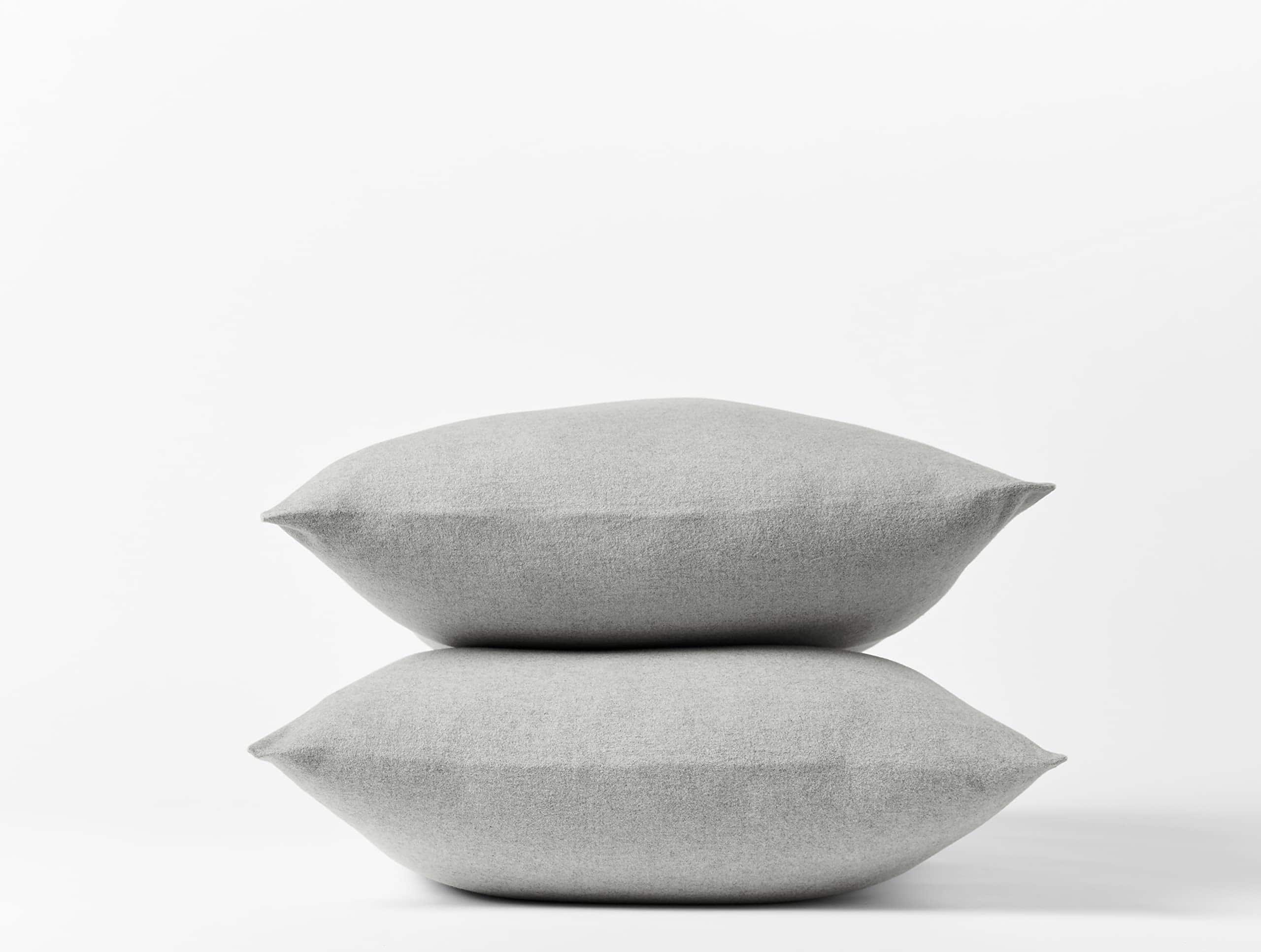 Juego de 2 Fundas de Almohada de Franela Orgánica Cepillada