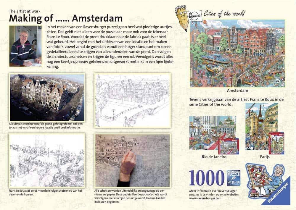 Rompecabezas Ravensburger Amsterdam 19192 de 1000 Piezas - Imagen 4