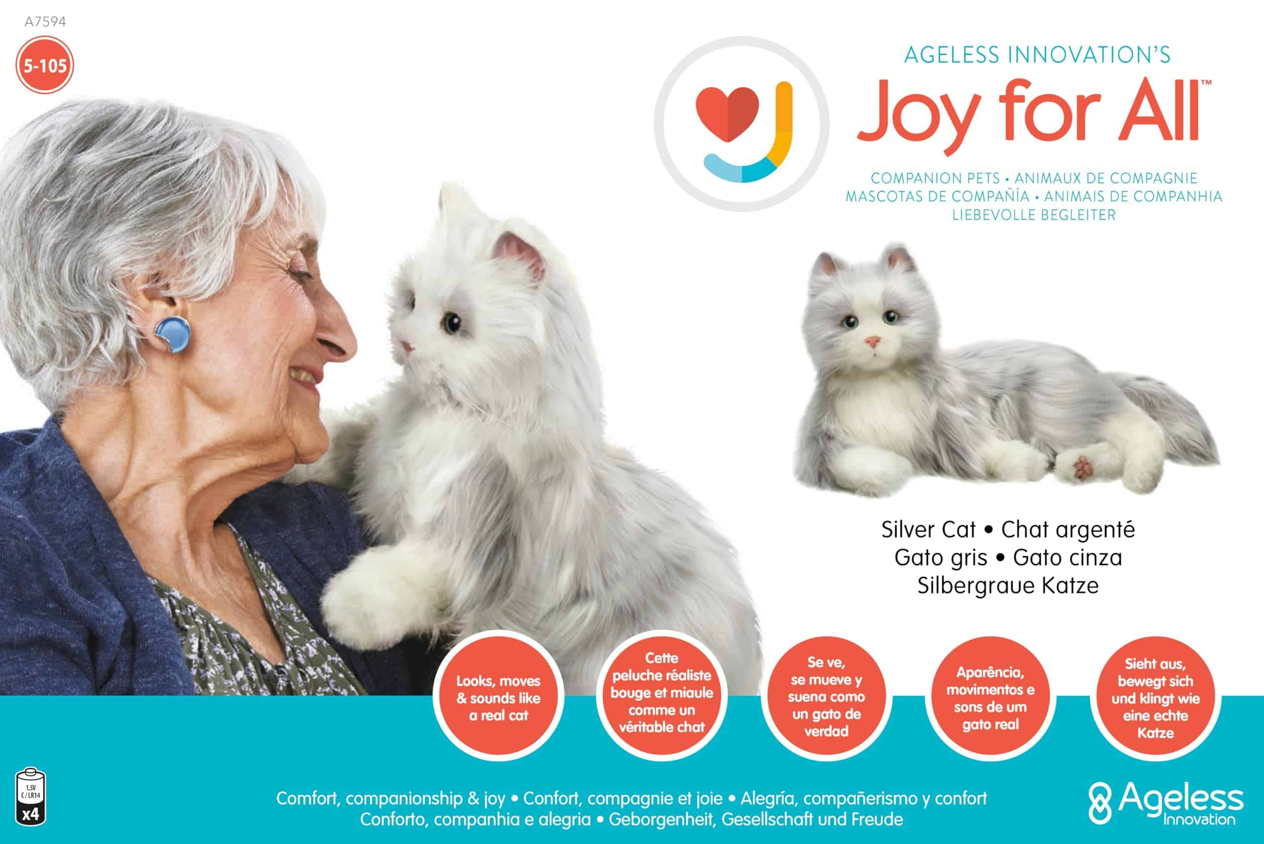 JOY FOR ALL - Gato Plateado con Guantes Blancos - Mascotas - Imagen 3