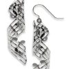 Aretes de Plata Plateada con Notas de La Flauta Mágica de