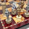 Juego de Ajedrez de Caballeros Armados de las Cruzadas de