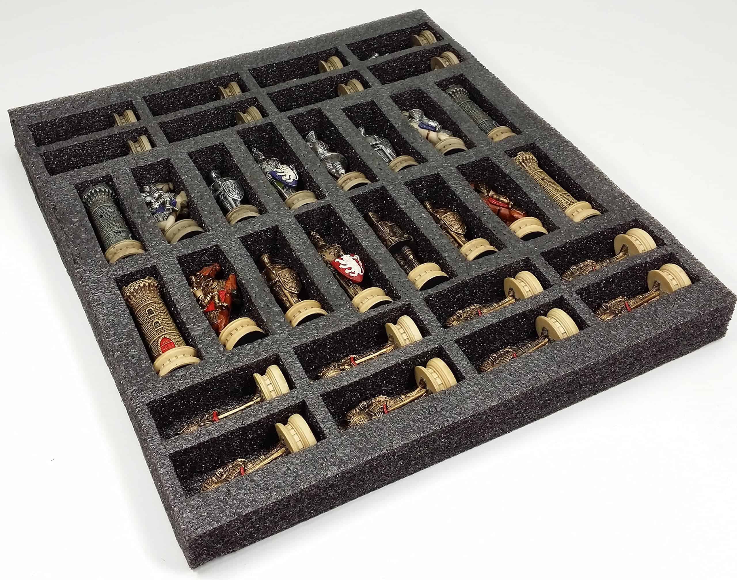 Juego de ajedrez de caballeros de la época de las Cruzadas - Imagen 7