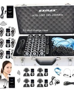 Sistema de Guía Turística Inalámbrico EXMAX ATG-100T 195MHz