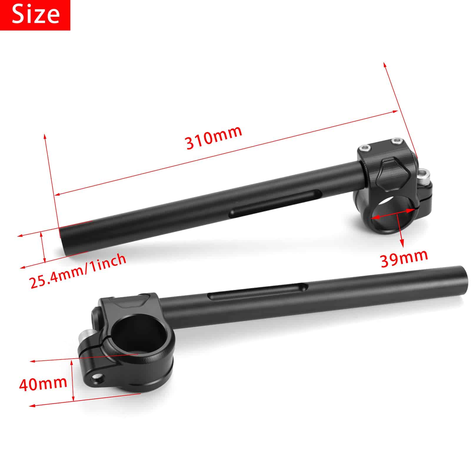 1" Manillar con 39mm Clip-Ons Manillares compatibles con - Imagen 7