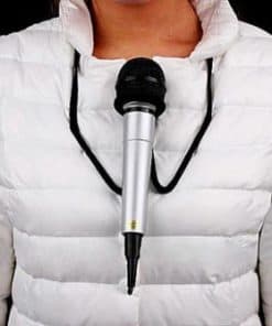 Soporte de micrófono manos libres para músicos, MC, magos y