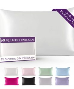 Funda de almohada de seda 100% Mulberry Park -Ivory