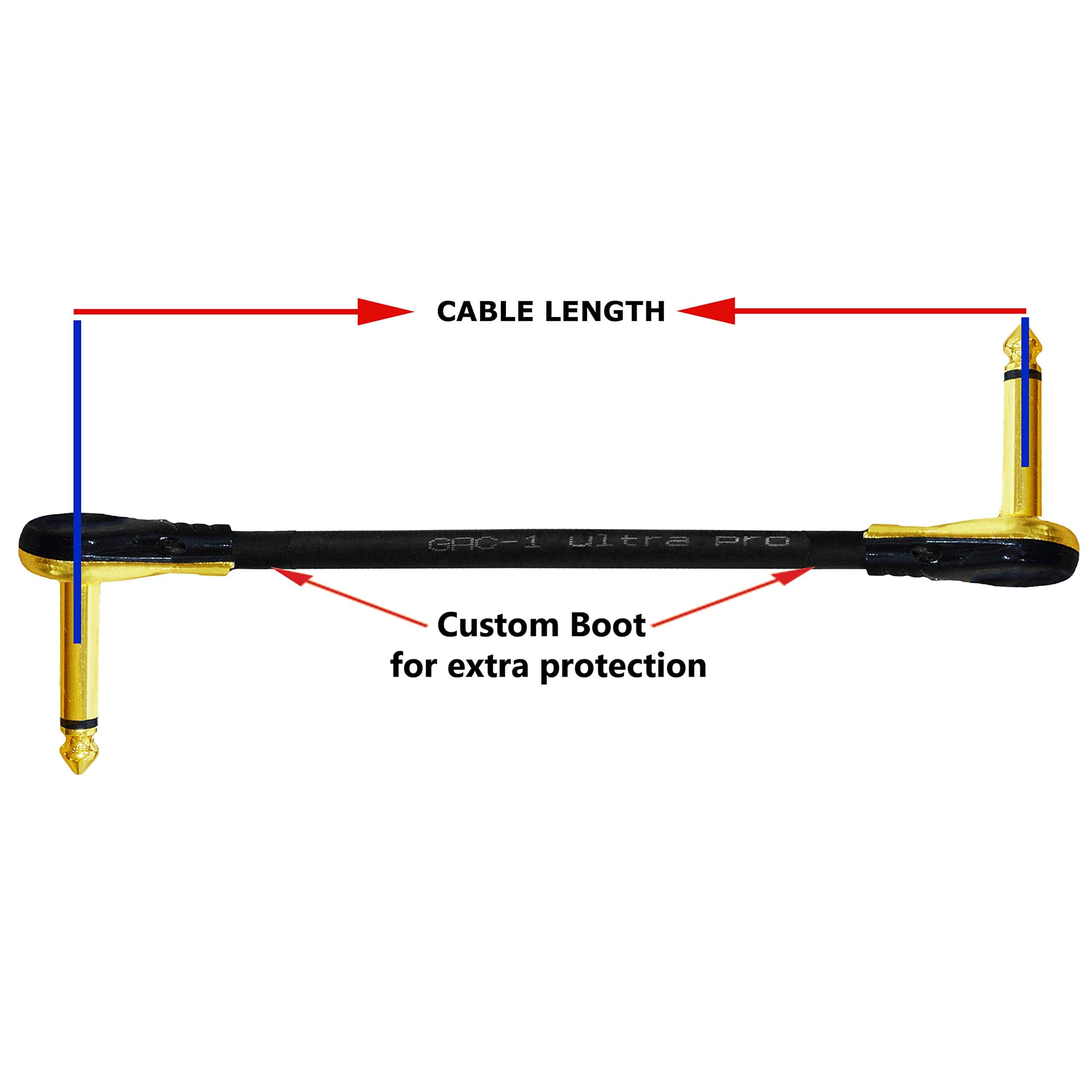 WORLDS BEST CABLES 4 Unidades - 2 Pies - Gotham GAC-1 Ultra - Imagen 6