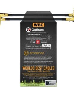 WORLDS BEST CABLES 2 Unidades - 12 Pulgadas - Gotham GAC-1