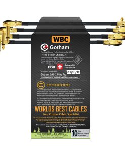 WORLDS BEST CABLES 4 Unidades - 2 Pies - Gotham GAC-1 Ultra
