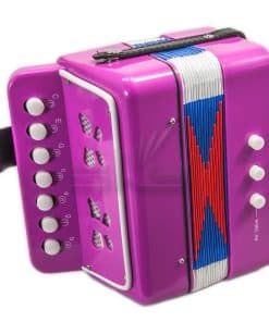 Acordeón SKY rosa intenso de 7 botones y 2 bajos