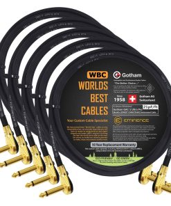 5 Unidades - 2 Pies - Gotham GAC-1 Ultra Pro - Cable de