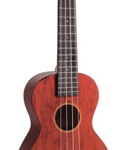 Mahalo, Ukulele de 4 cuerdas, Transparente Rojo Vino,