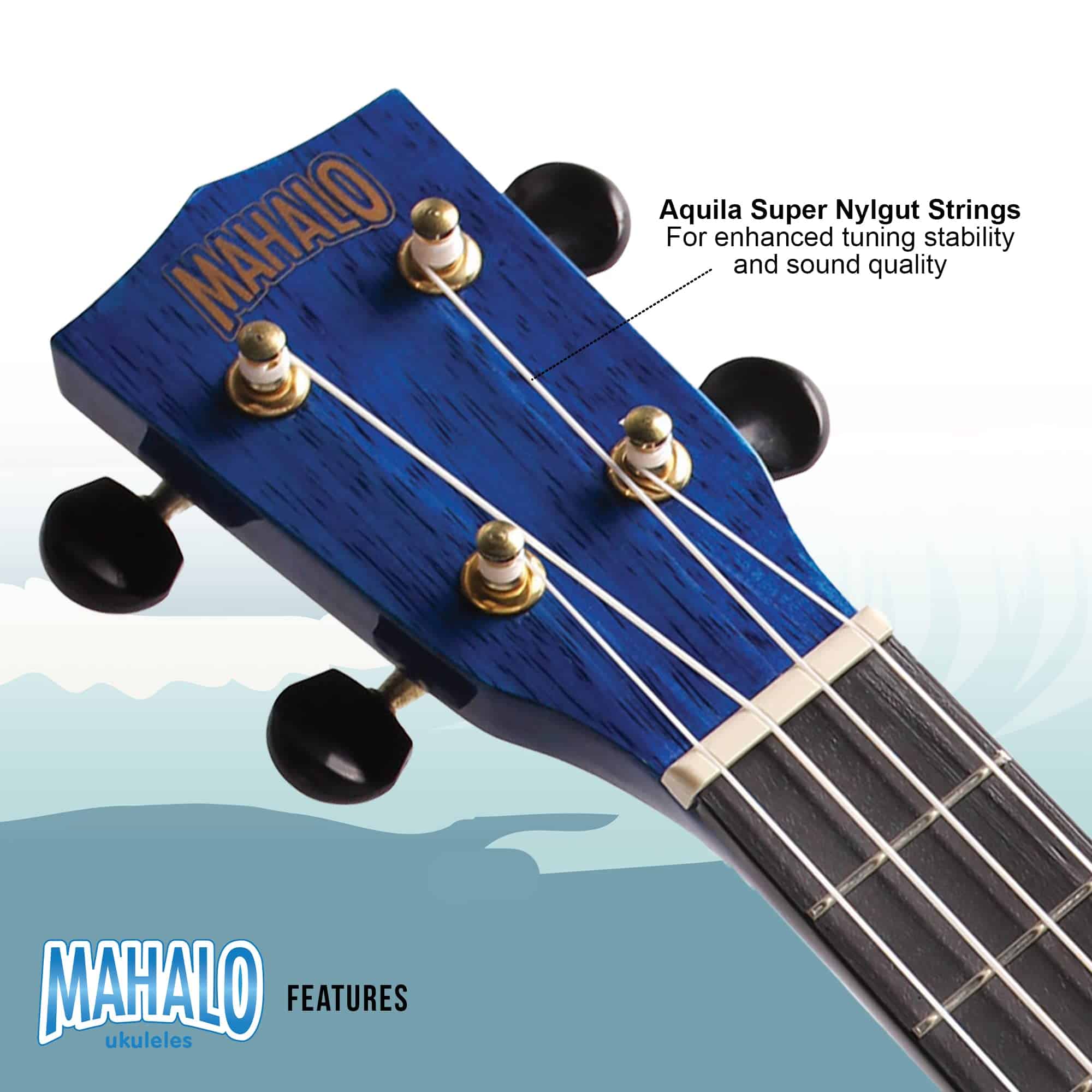 Ukulele Mahalo Hano Series MH2 de Concierto Azul - Imagen 7