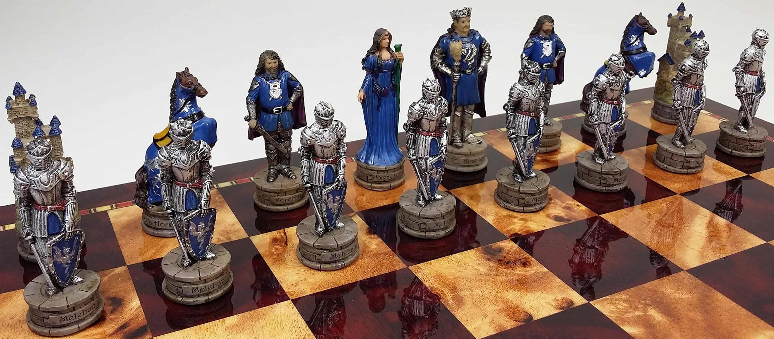 Juego de Ajedrez HPL King Arthur/Sir Lancelot La Edad Media - Imagen 9