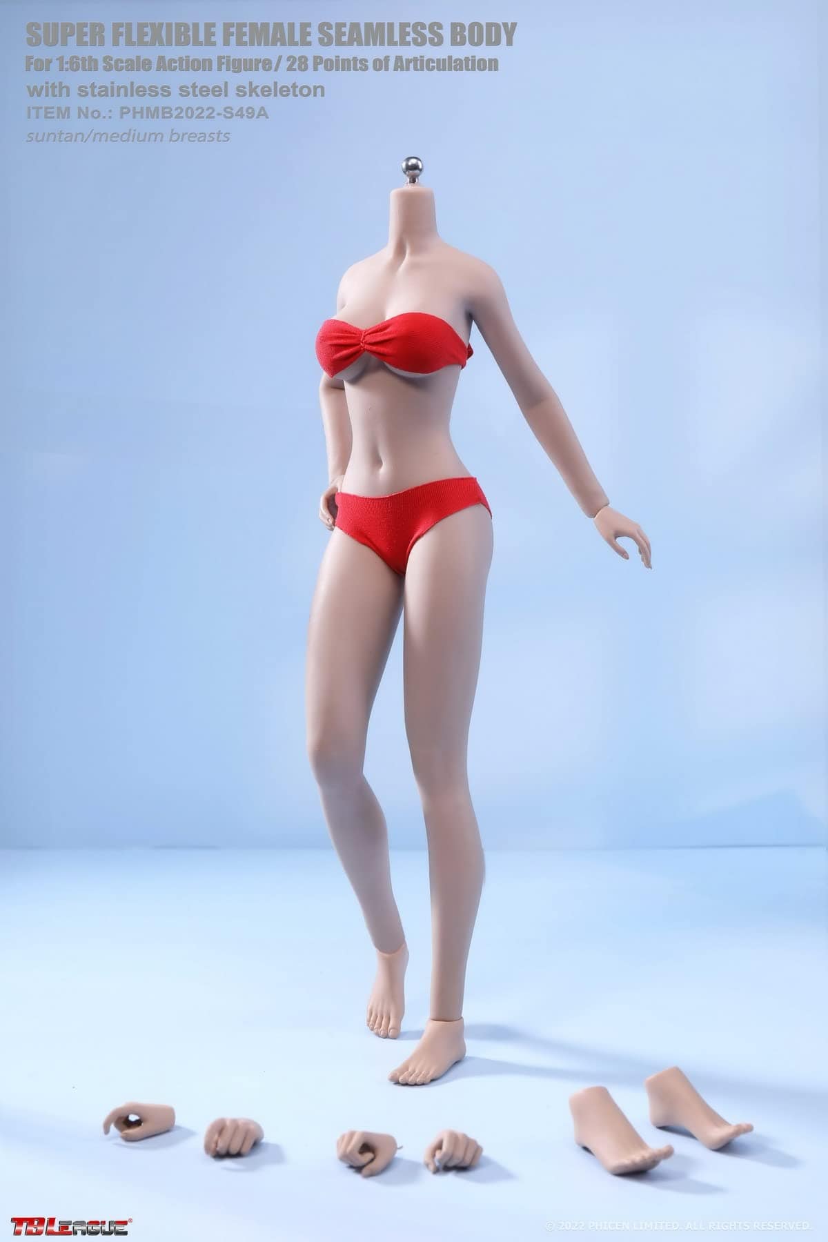 OBEST TBLeague 1/6 Cuerpo Femenino Flexible y Sin Costuras - Imagen 8