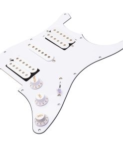 Pickguard precableado HSH blanco de 3 capas para Fender