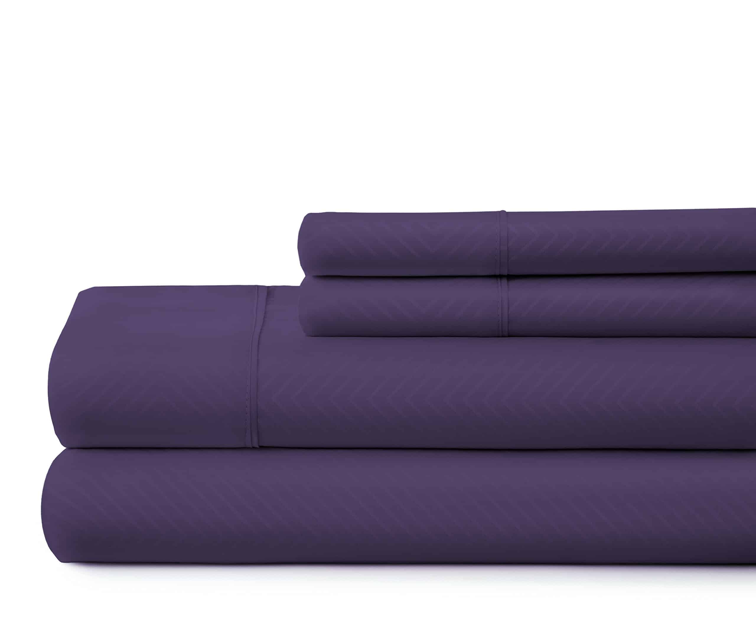 Juego de sábanas de 4 piezas en relieve ienjoy Home, Queen, - Imagen 3