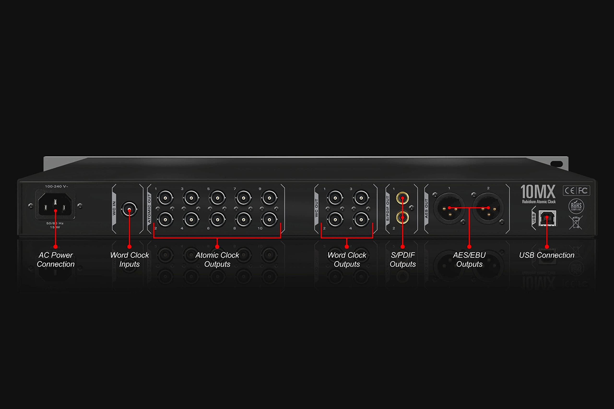 Antelope Audio 10MX 768 kHz High Definition Master Clock - - Imagen 9