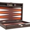 Juego de Backgammon Premium de 13 pulgadas -Marrón