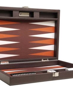 Juego de Backgammon Premium de 13 pulgadas -Marrón