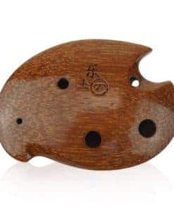Ocarina de 6 agujeros de madera de olmo o madera de acacia,