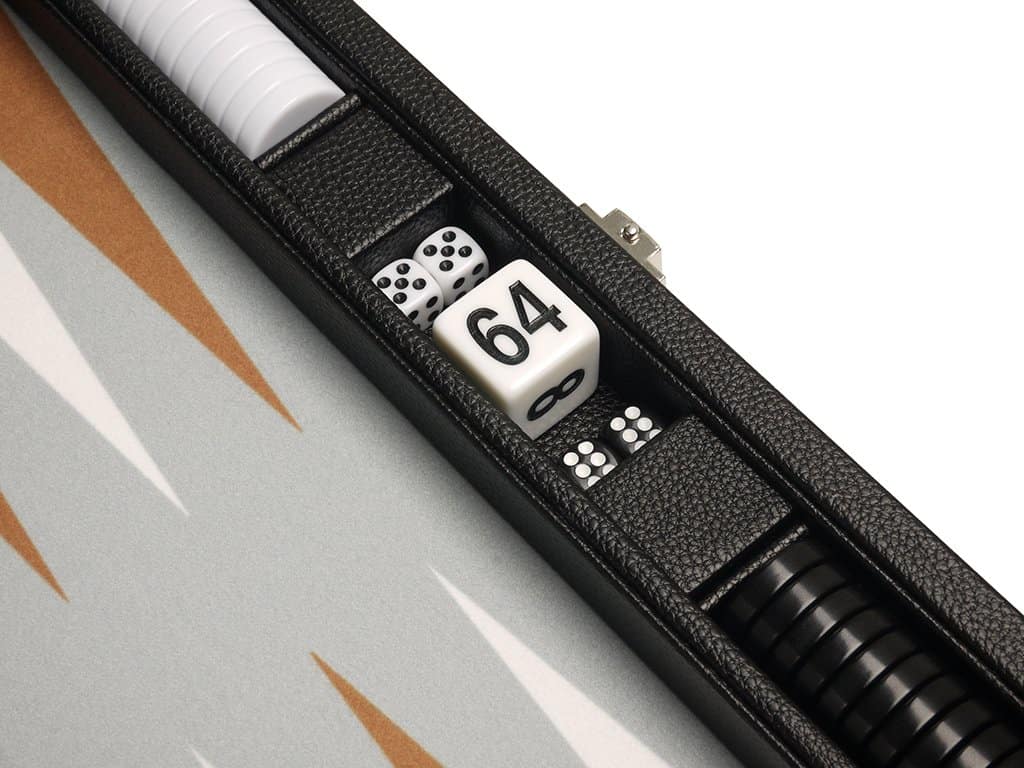 Set de Backgammon Premium de 13 pulgadas - Tamaño de Viaje - Imagen 9