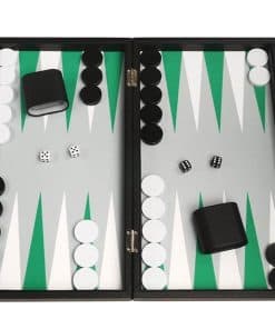 Juego de Backgammon Premium de 19 pulgadas - -Negro, Gris, V