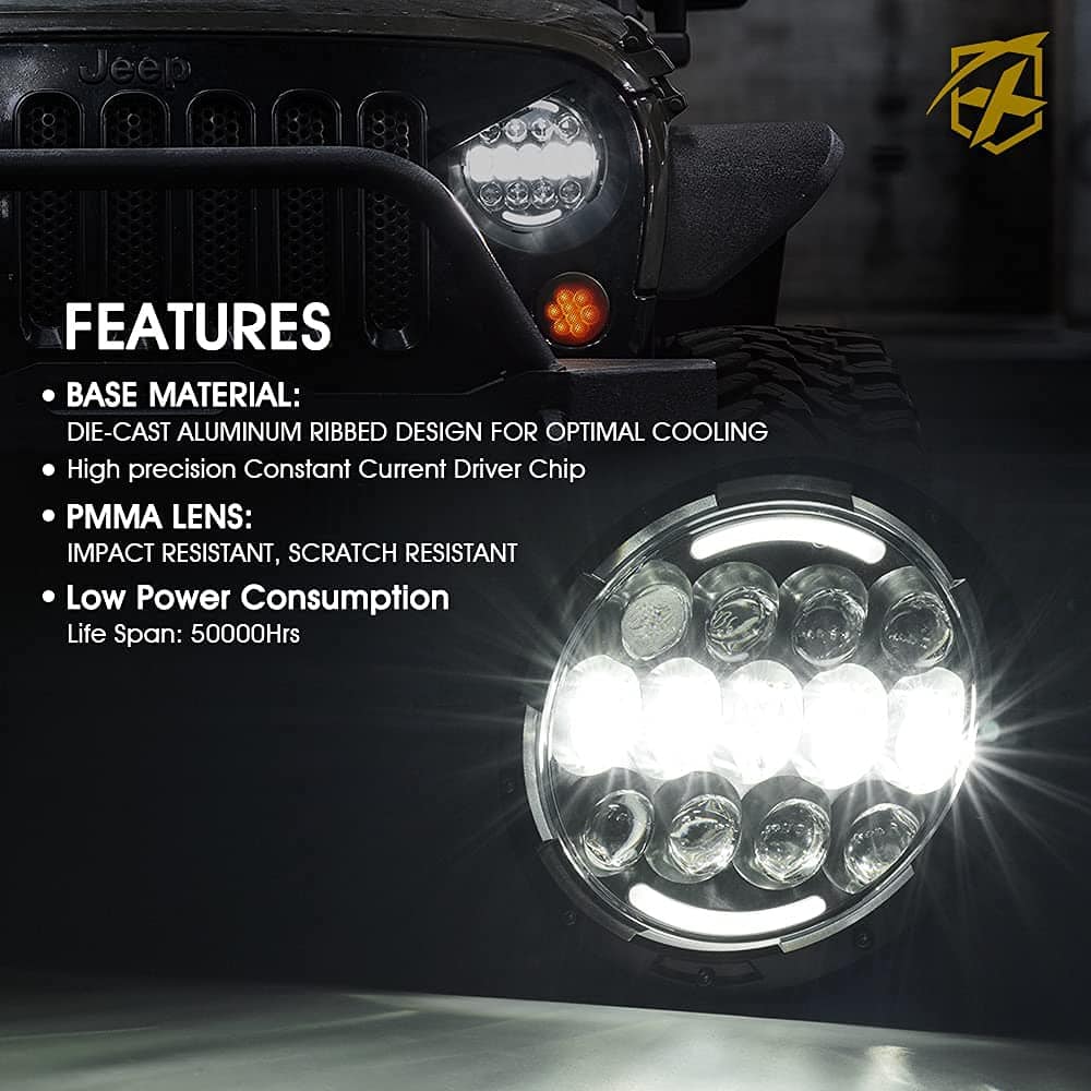 Faros LED Xprite 105W con Haz Alto/Bajo, DRL y Señal de - Imagen 4