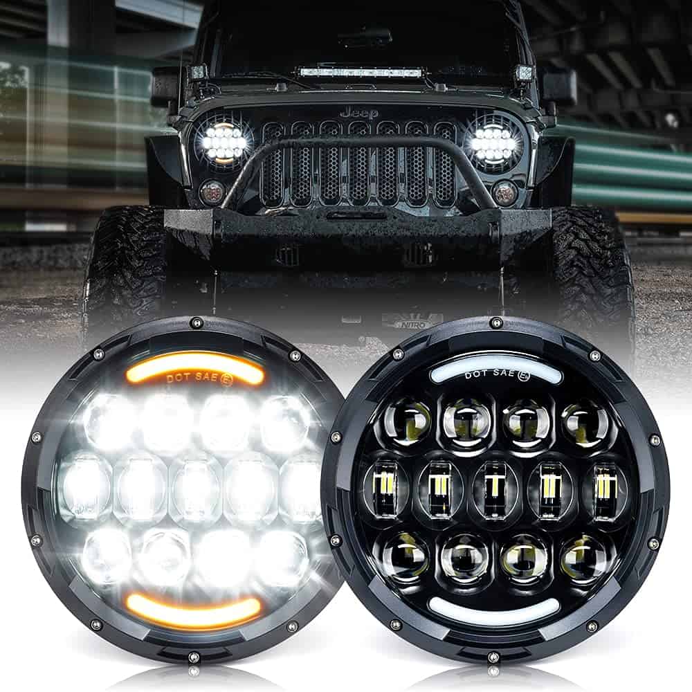 Faros LED Xprite 105W con Haz Alto/Bajo, DRL y Señal de
