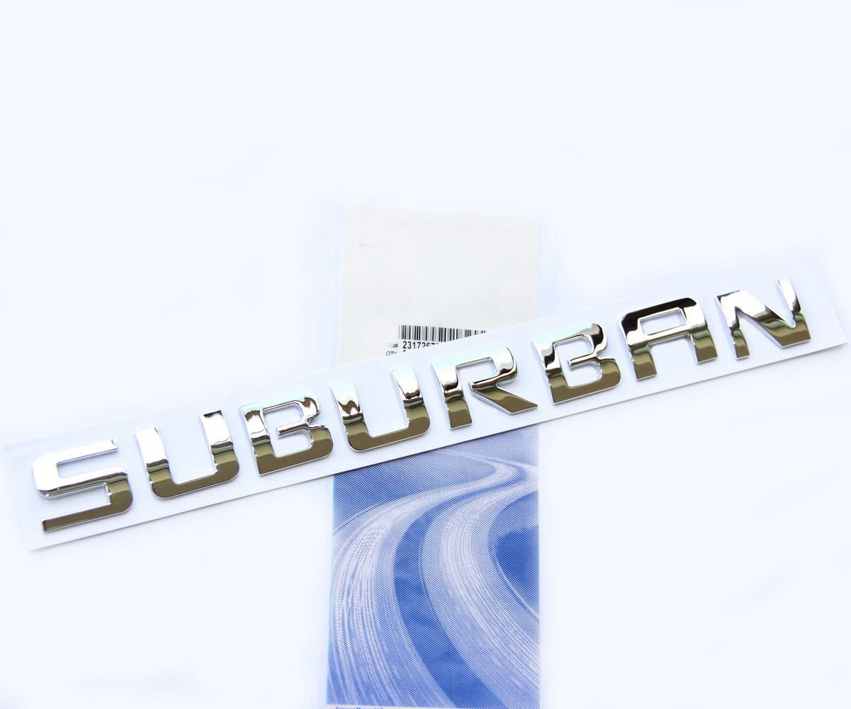 Emblemas de Placas de Nombre OEM de Suburban, Letras ABS 3D - Imagen 3