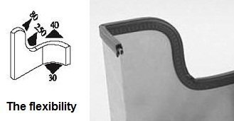 Sello de Goma de Altura de Bombilla para Puertas, - Imagen 5