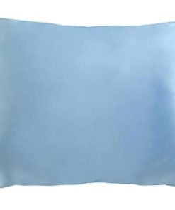 Funda de almohada de seda 100% Celestial Silk -Azul Helado