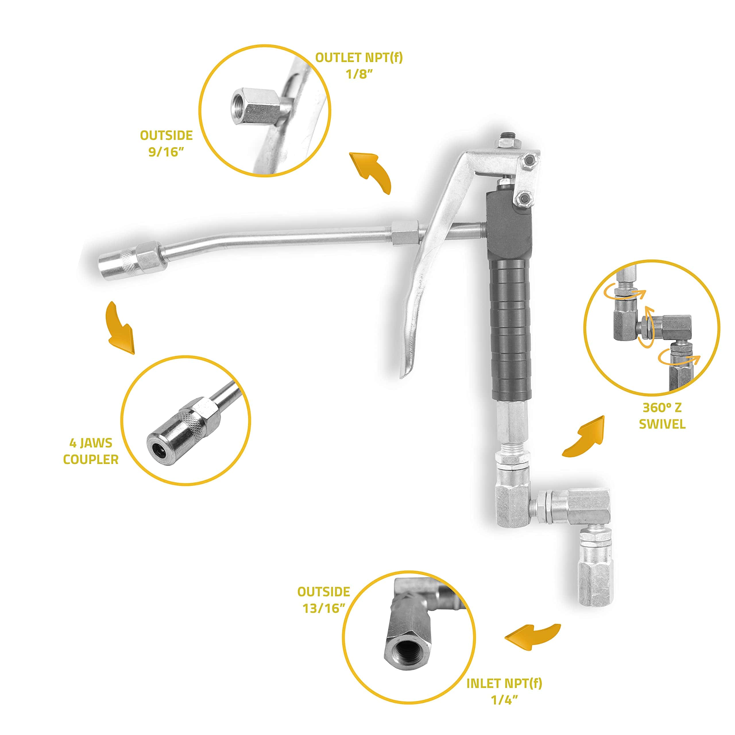 Válvula de control de grasa Wolflube - Para bomba de grasa, - Imagen 7