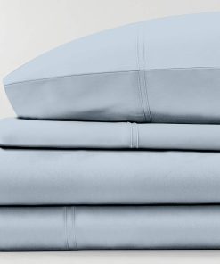 Juego de Sábanas de Lujo Royal Hotel Bedding -Azul Sólido