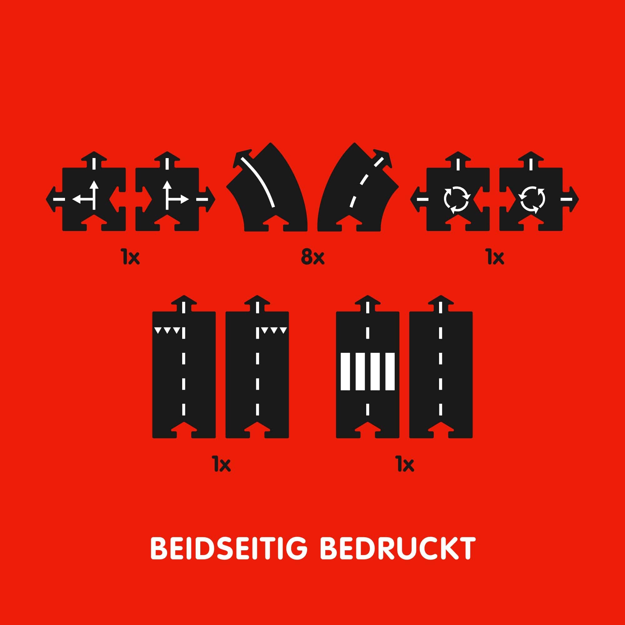 Circuito de 12 Piezas Waytoplay Ringroad para Coches de - Imagen 7