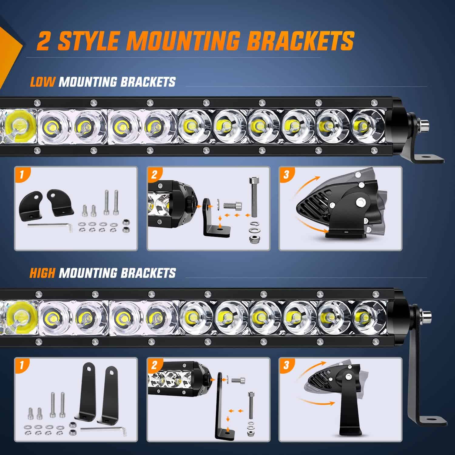 Nilight NI04-200W 1PC LED 41 pulgadas 200W Spot Flood Combo - Imagen 4