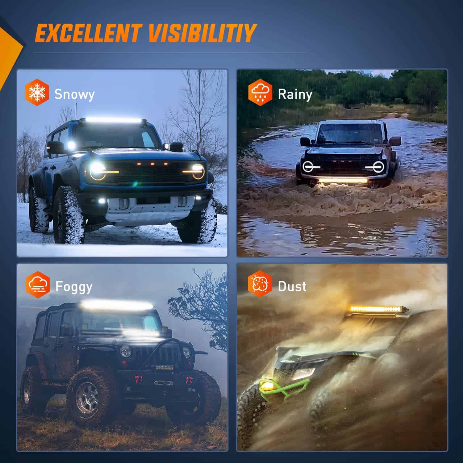 Nilight - 40005C-A 31 pulgadas 150W Combo Spot & Flood Luz - Imagen 7