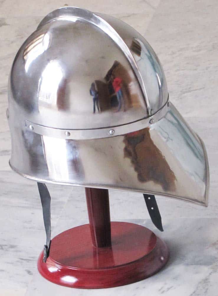 Casco de Sallet Medieval Alemán - Réplica de Casco Cerrado - Imagen 4