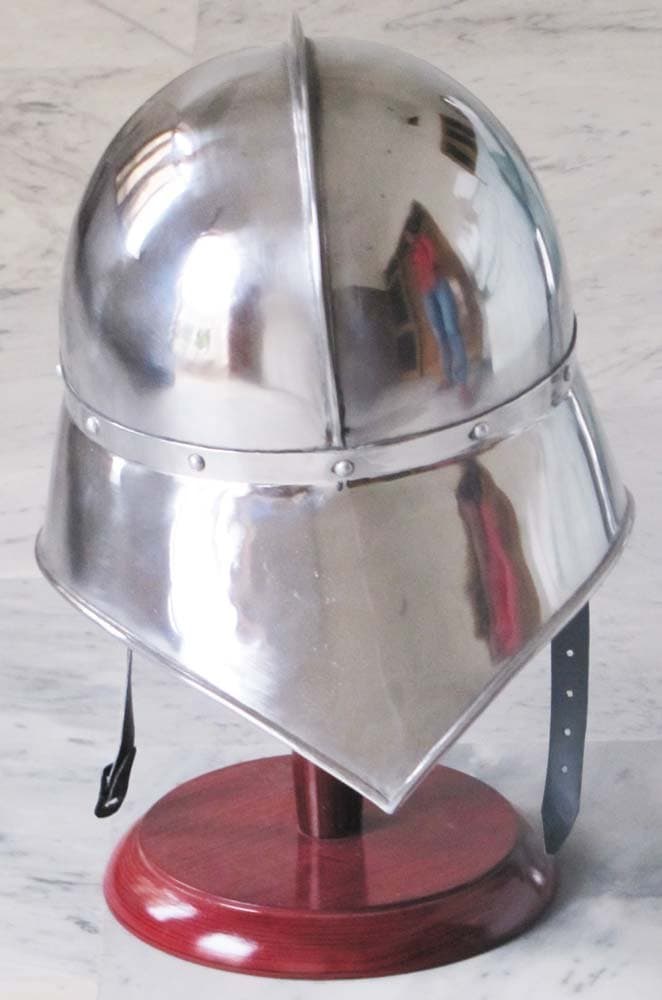 Casco de Sallet Medieval Alemán - Réplica de Casco Cerrado - Imagen 6