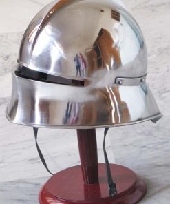 Casco de Sallet Medieval Alemán - Réplica de Casco Cerrado