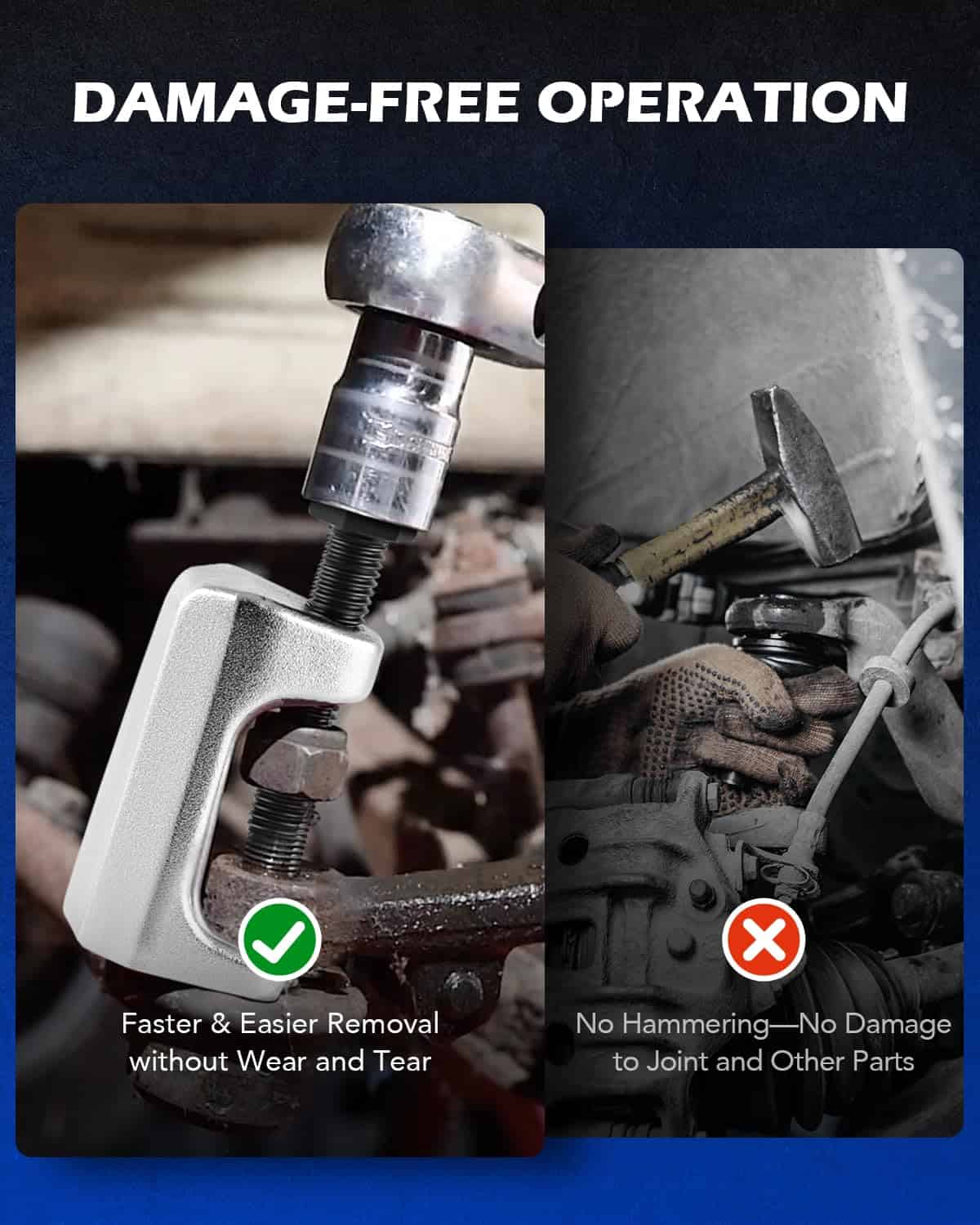 Juego de Separador de Junta de Rótula, Extractor de Brazo - Imagen 6