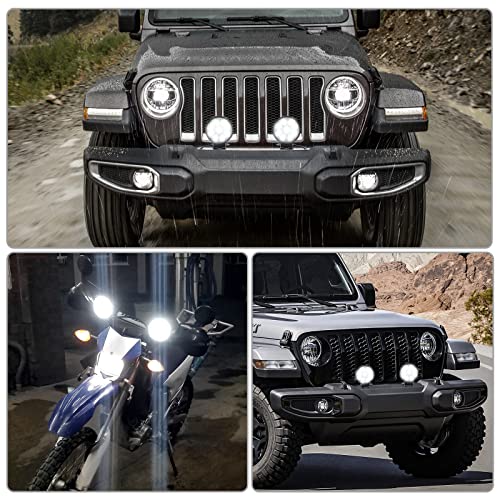 LEDKINGDOMUS Barra de luz LED 27W, 4 pulgadas Faros LED - Imagen 8