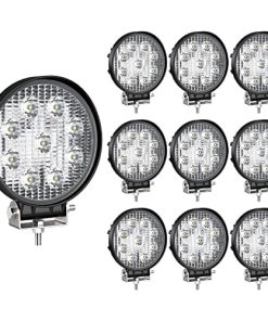 LEDKINGDOMUS Barra de luz LED 27W, 4 pulgadas Faros LED