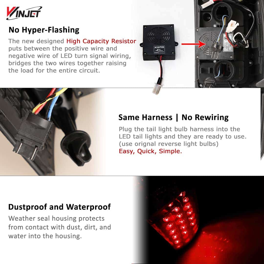 Juego de luces de freno y cola de repuesto Winjet OE Style - Imagen 7