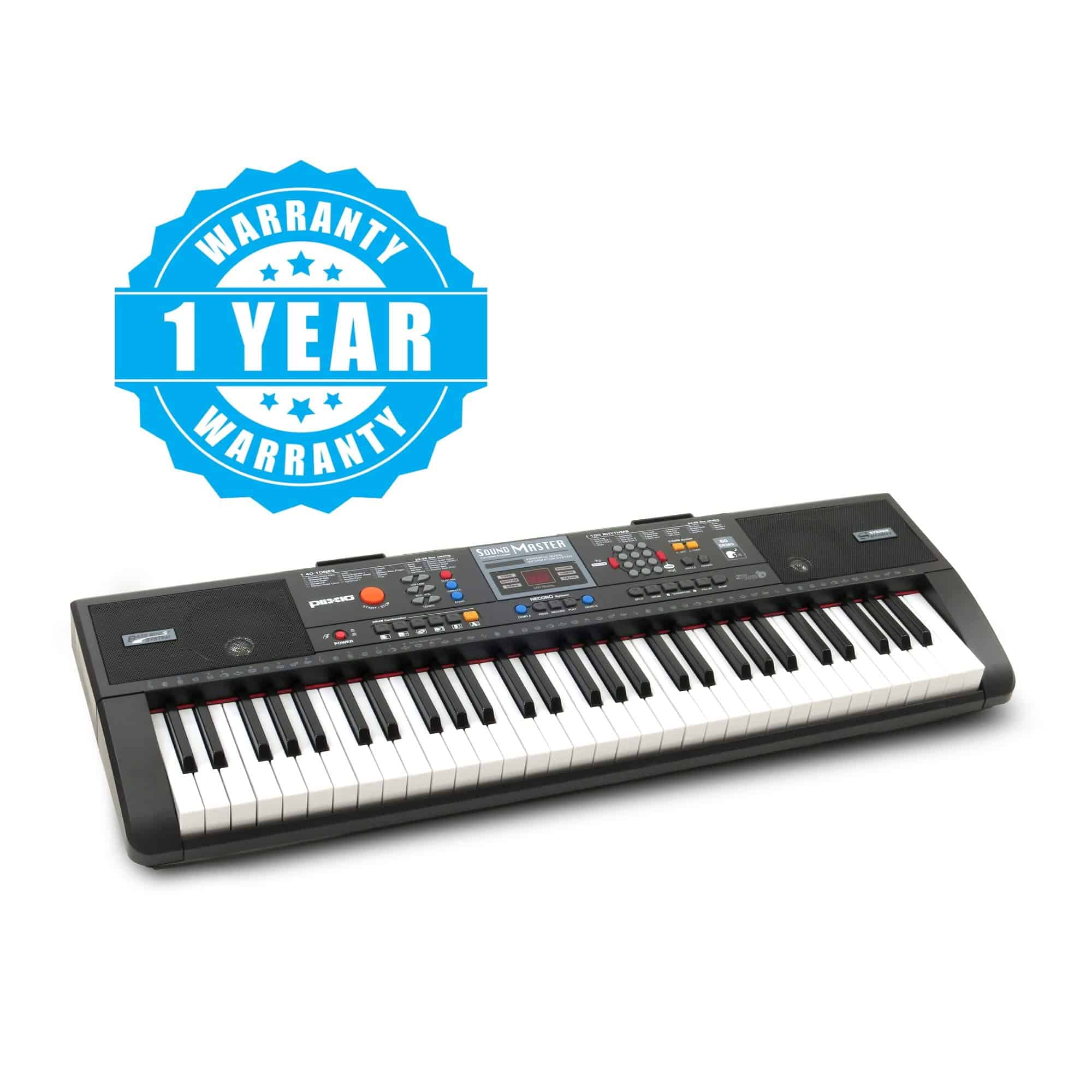 Teclado eléctrico digital de 61 teclas Plixio con soporte - Imagen 7