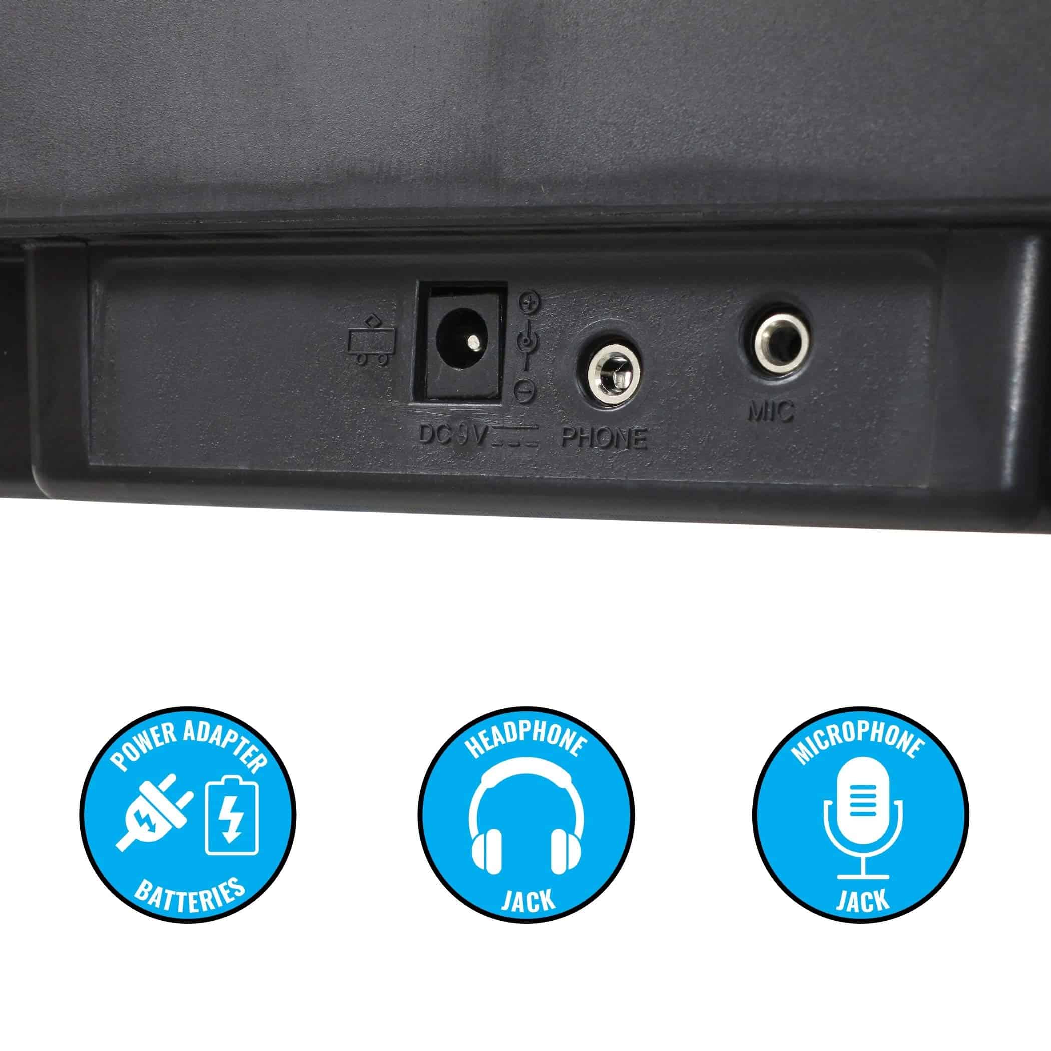 Teclado eléctrico digital de 61 teclas Plixio con soporte - Imagen 5