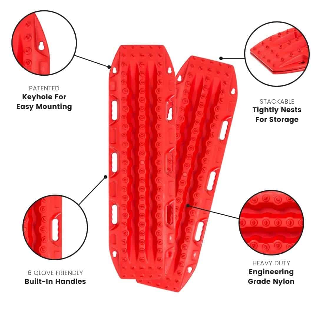 Tablero de Recuperación de Vehículo MAXTRAX MKII FJ Rojo - Imagen 3