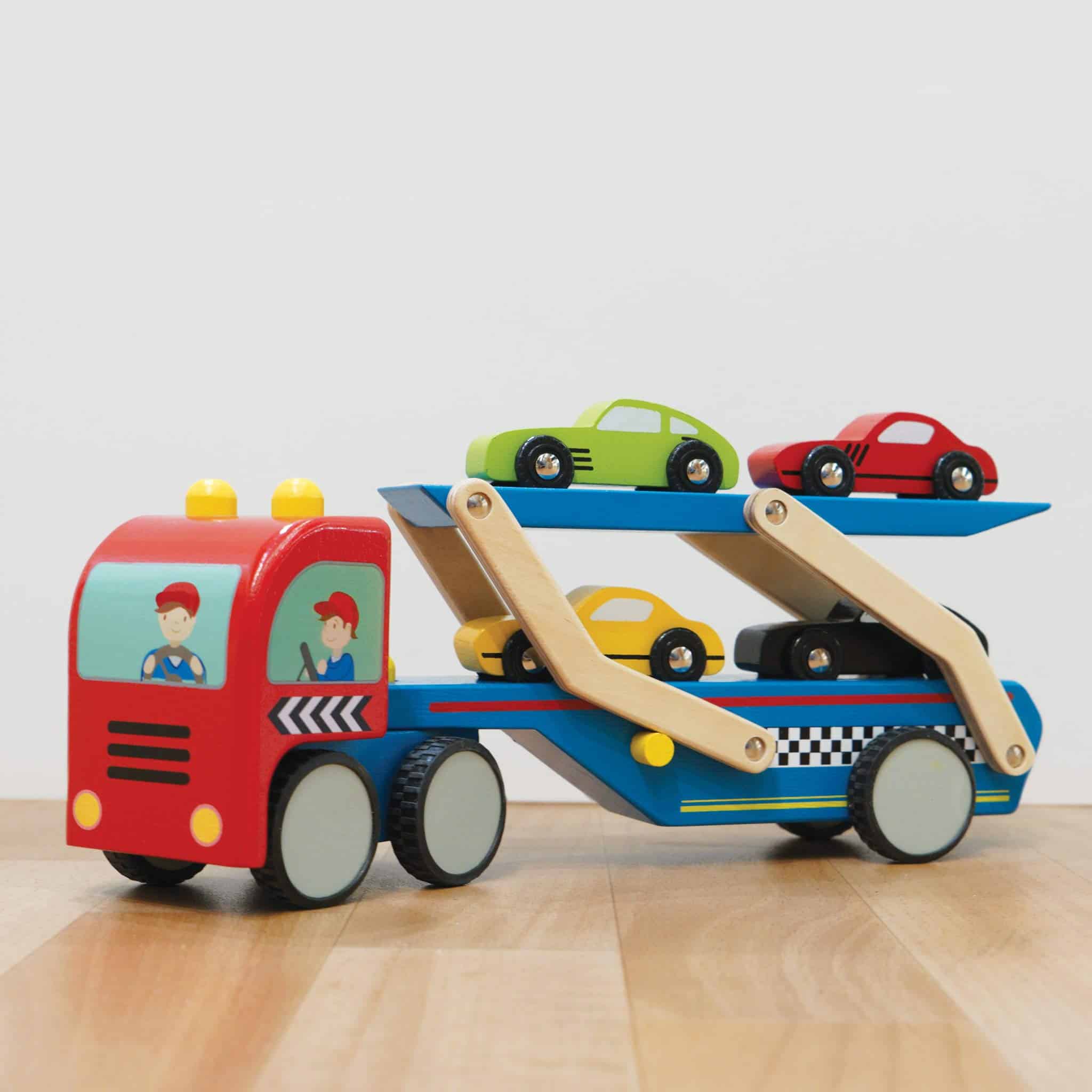 Set de Transportador de Coches de Carreras Le Toy Van - Imagen 4