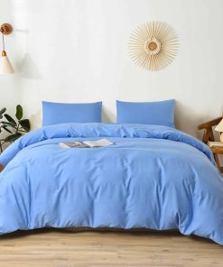 Juego de Funda de Edredón de Algodón Lavado 100% Natural