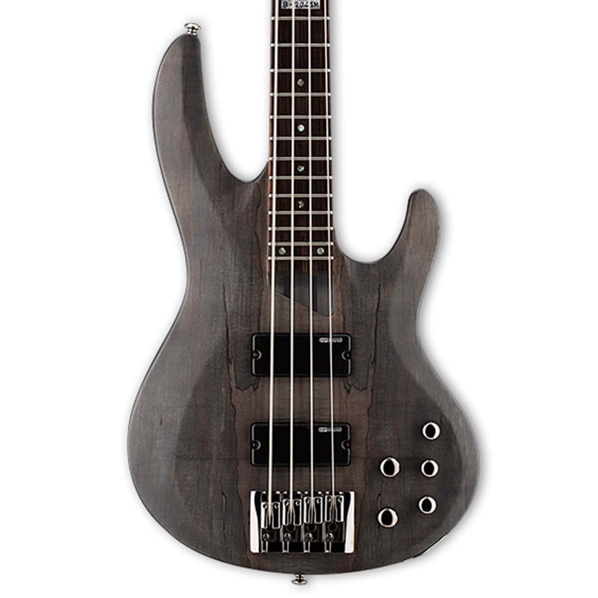 Bajo de Guitarra ESP LTD B-204SM Spalted Maple, Negro